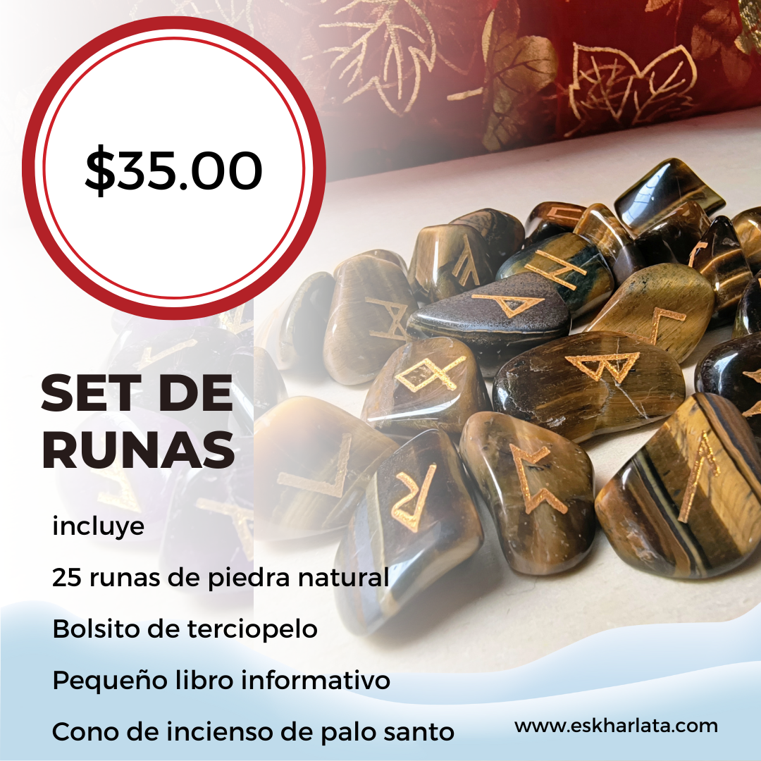 Set de Runas de Ojo de Tigre